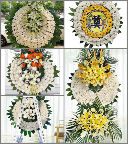 江苏泰州泰兴市济川街道王坔村花圈速递